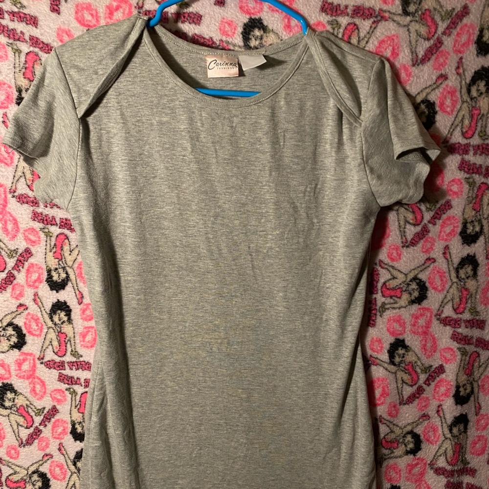 Grey fitted dress